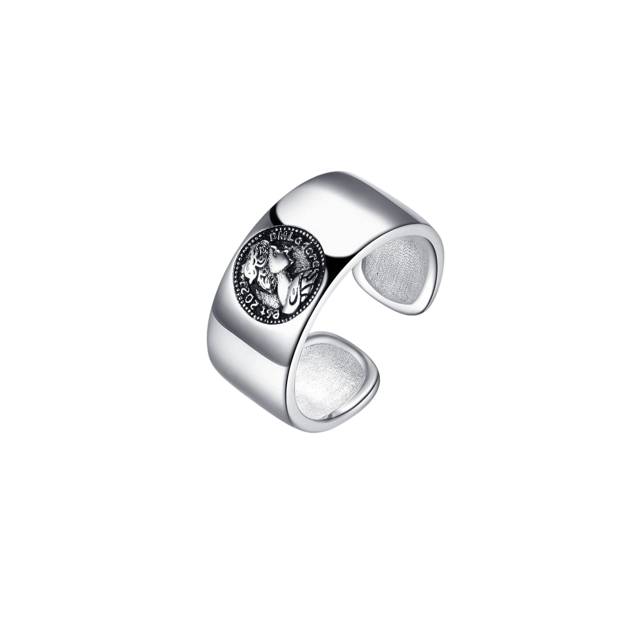 Queen Signet Ring • 925 Sterling Silver Open Ring