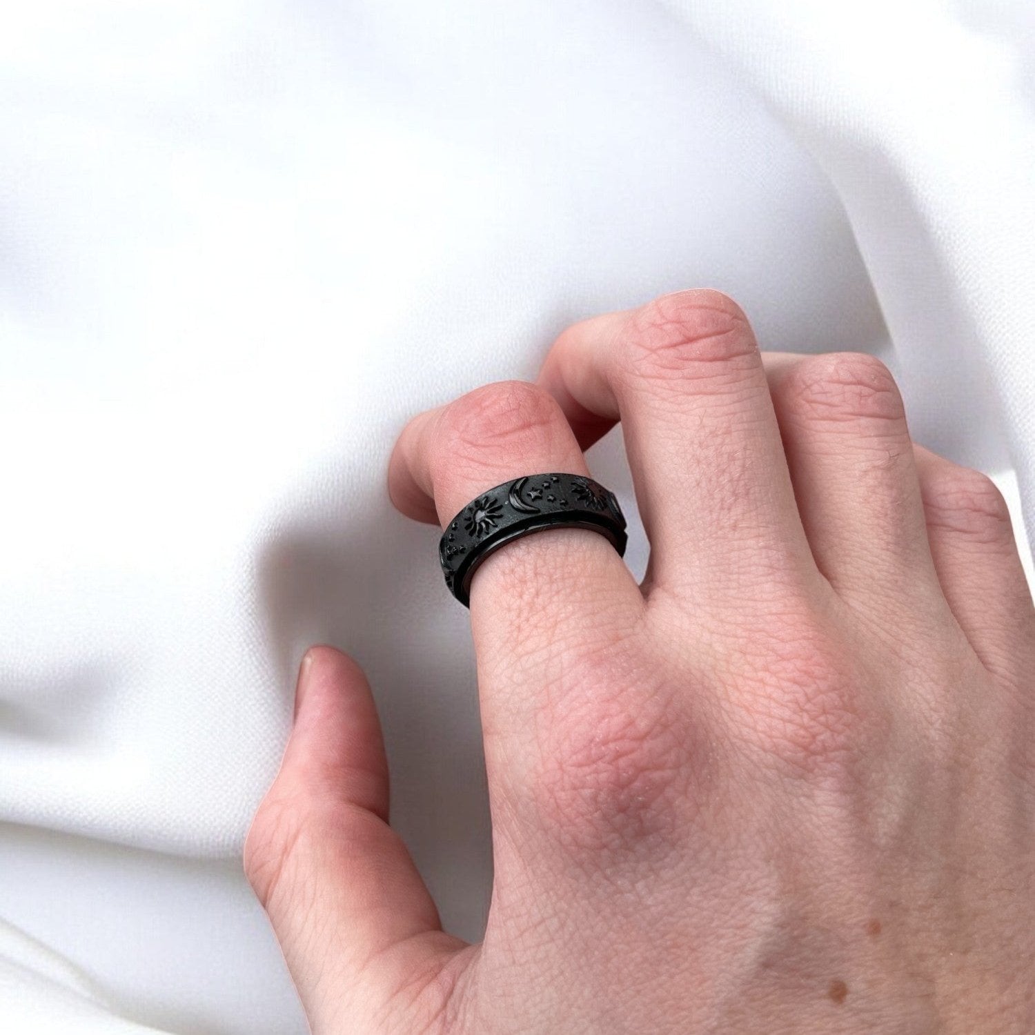 Mond Sonnen Ring • Drehbarer Ring • Anxiety Ring