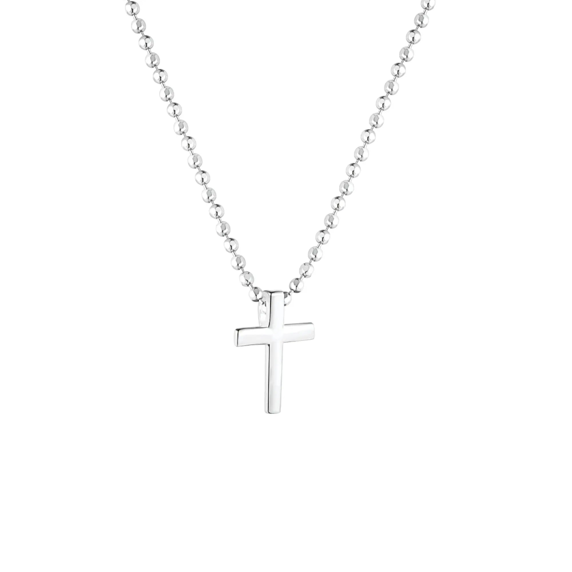 18k Silber Kreuz Halskette Silber Vielring