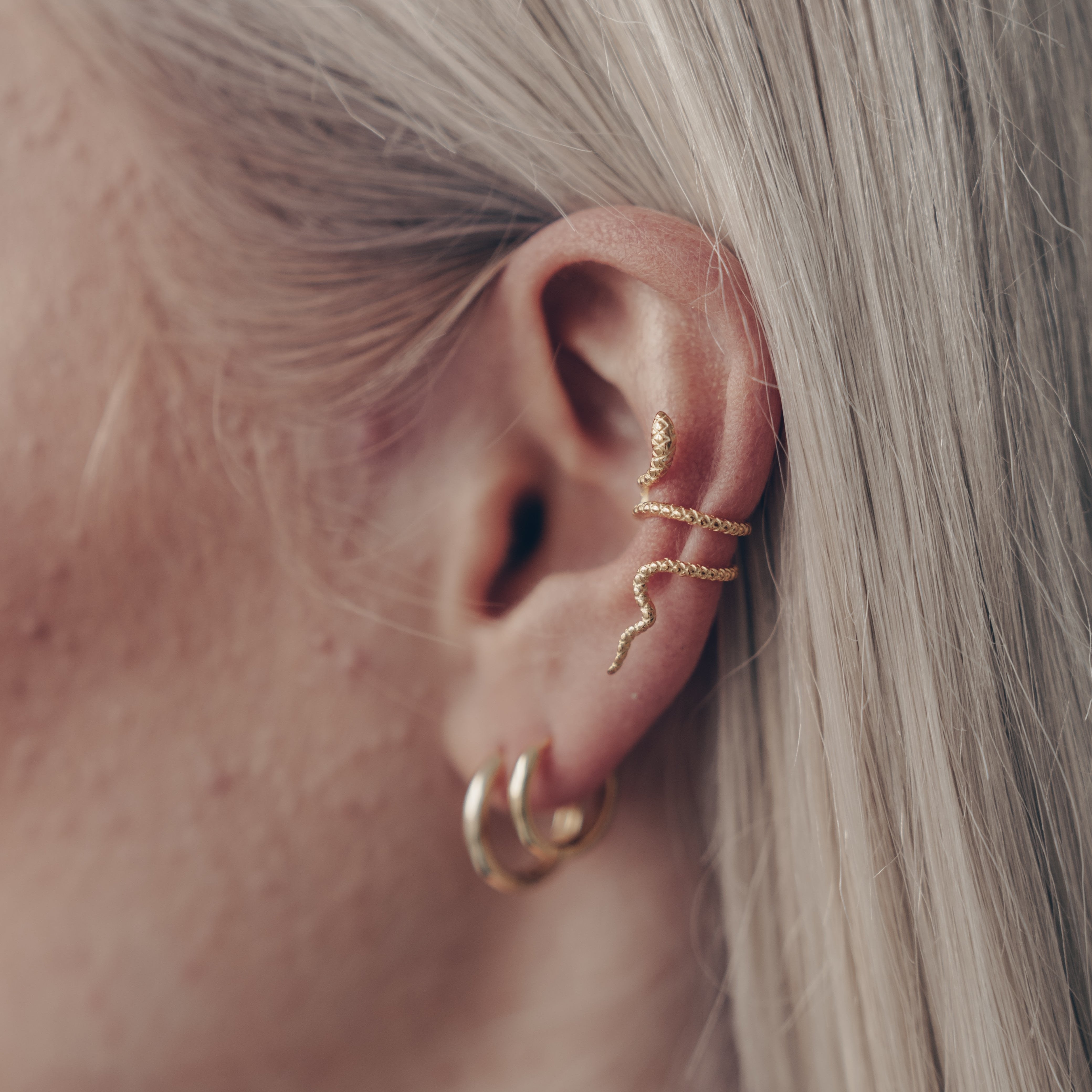 Schlange Ear Cuff • 925 Sterling SIlber