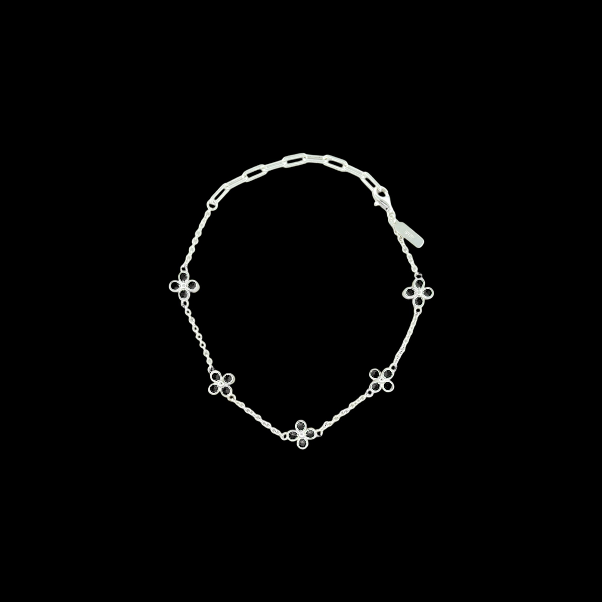 Gemleaf Bracelet BLACK - S925 Silver