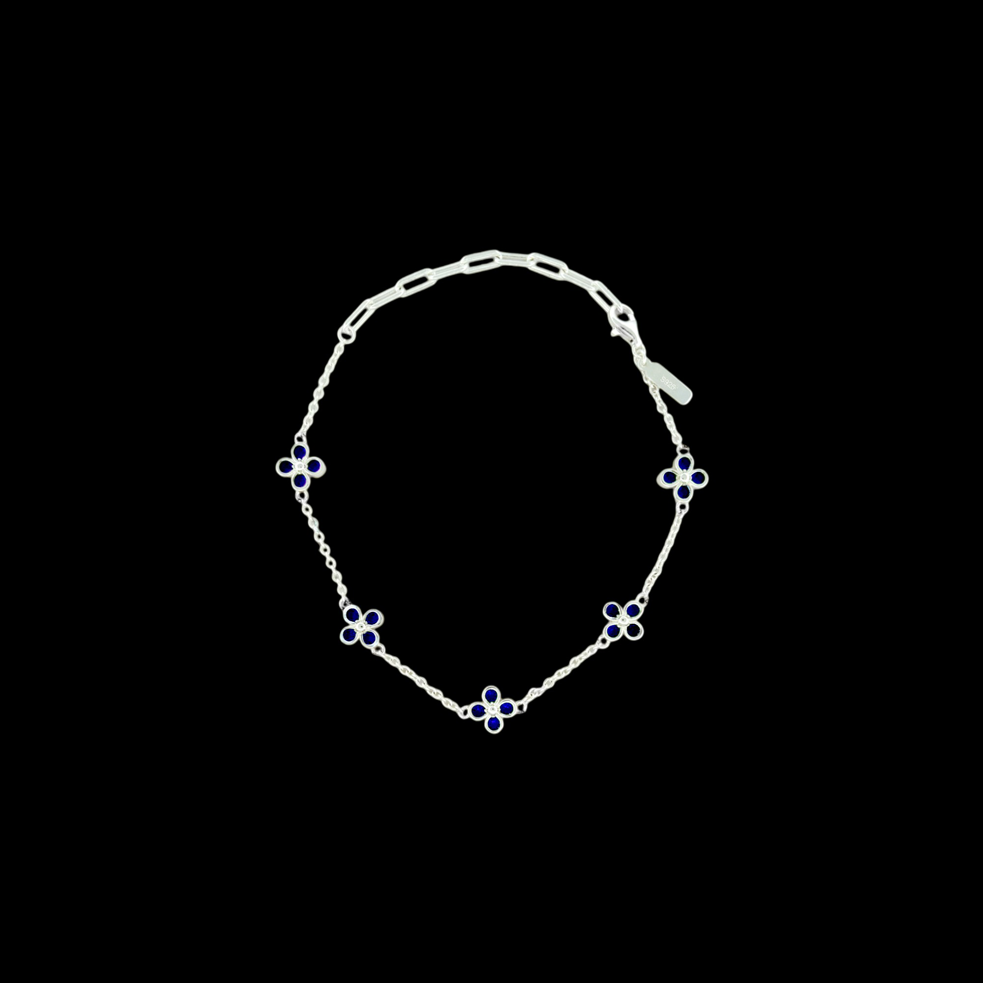 Gemleaf Bracelet BLUE - S925 SilverVielringVielringGemleaf Bracelet BLUE - S925 Silver