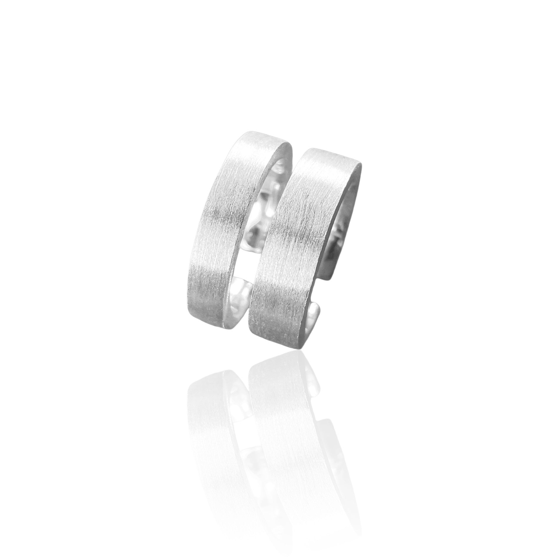 Mattierter handgefertigter Ring • 925 Sterling Silber Offener RingVielringVielringMattierter handgefertigter Ring • 925 Sterling Silber Offener Ring