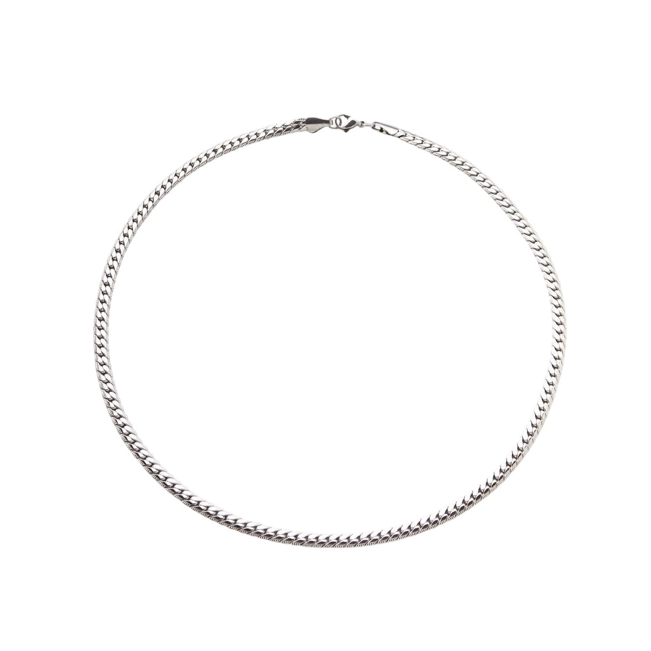 Kubanische Halskette Flach • Stainless Steel Chain