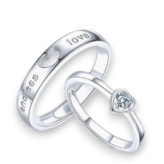 Endless Love Paar Ringe Silber 925 • Paar RingeVielringVielringEndless Love Paar Ringe Silber 925 • Paar Ringe