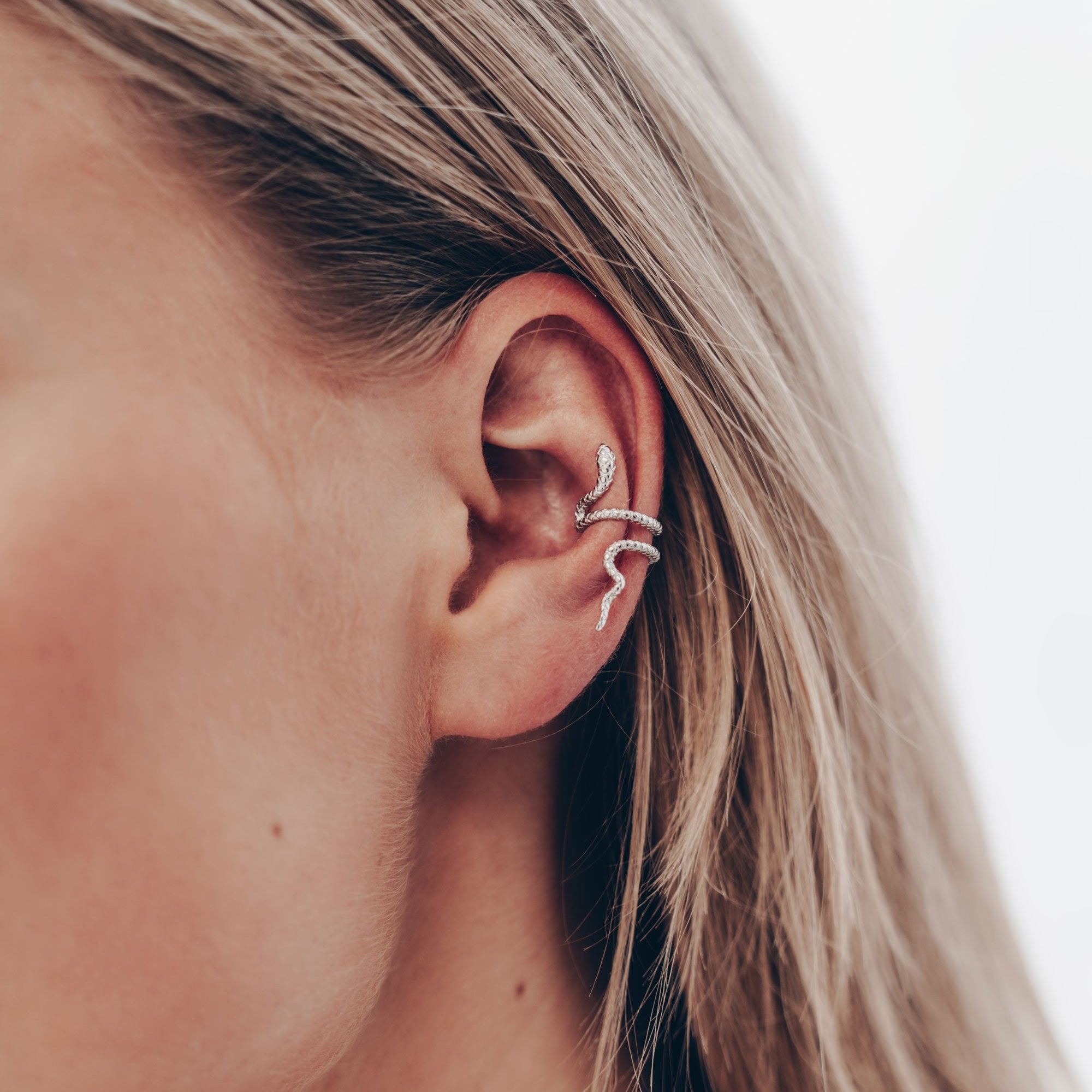 Schlange Ear Cuff • 925 Sterling SIlber