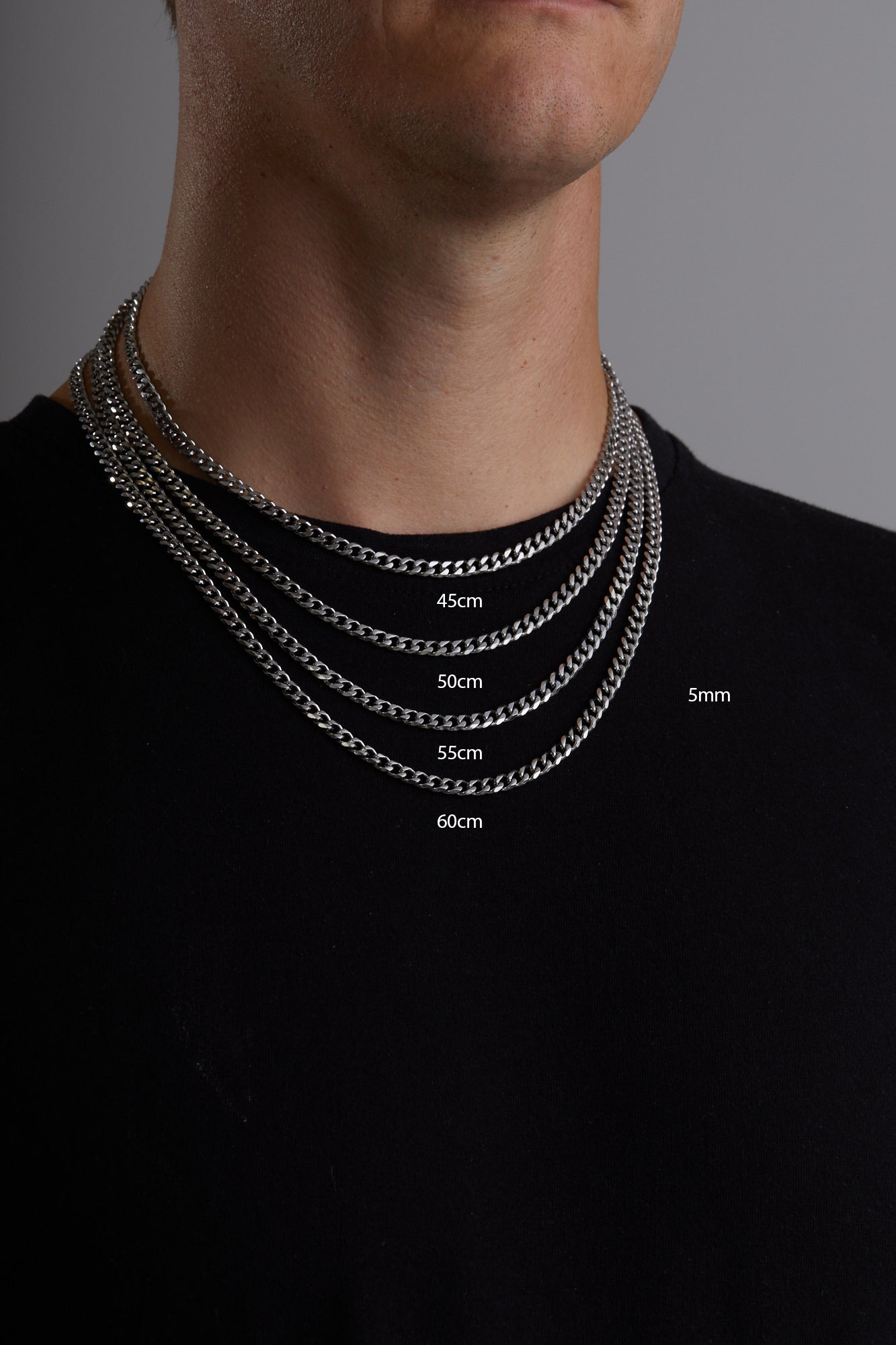Cuban Necklace • Silver Chain • Stainless Steel Chain